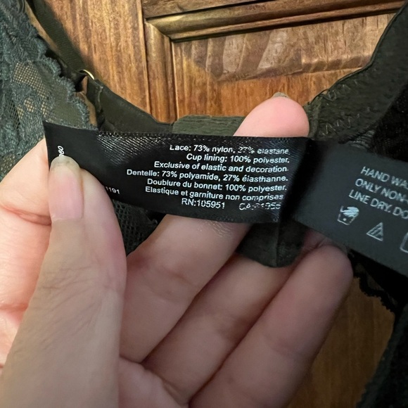 Natori Green Cherry Blossom Lace Bra Size 36DDD - Picture 6 of 10